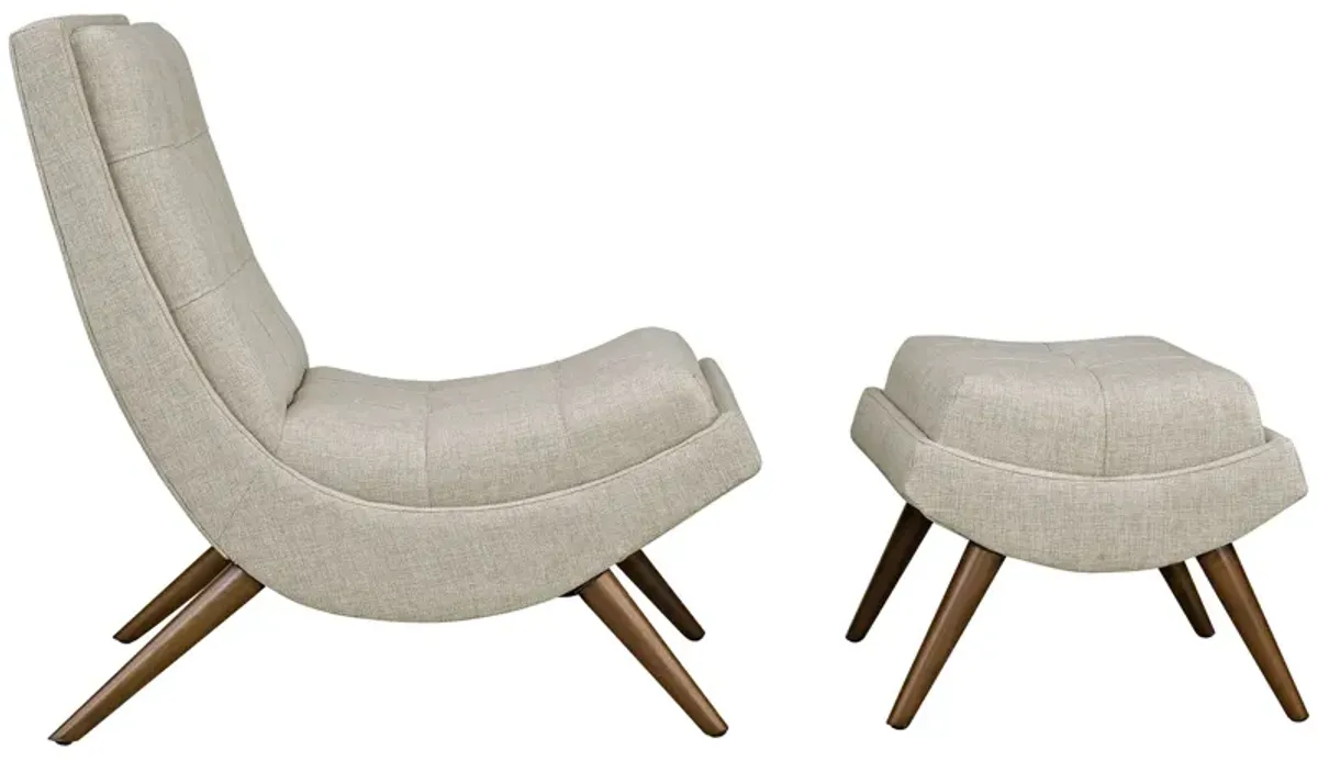 Ramp Upholstered Lounge Chair Set