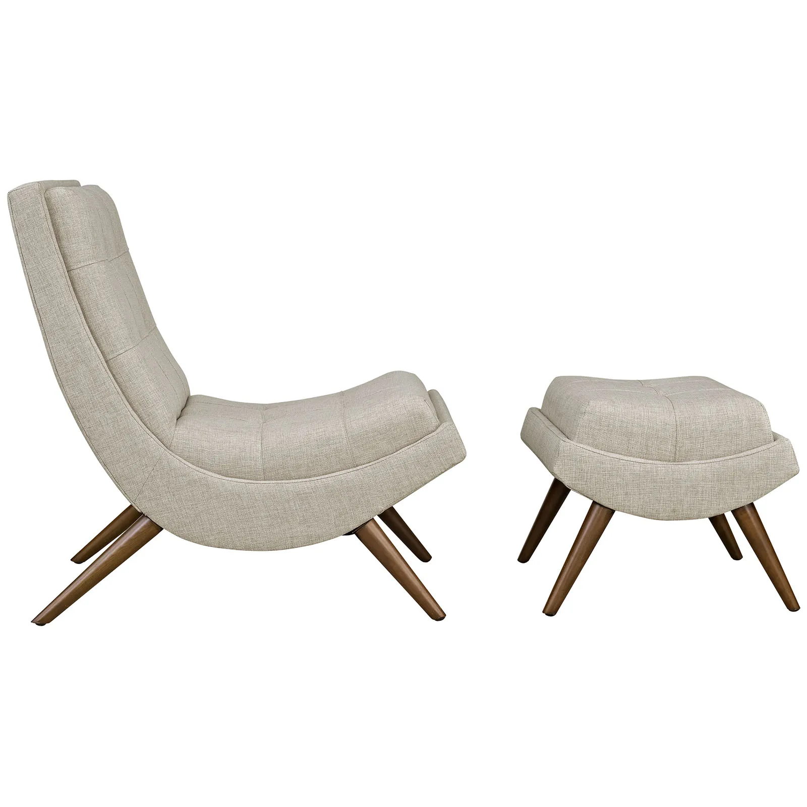 Ramp Upholstered Lounge Chair Set