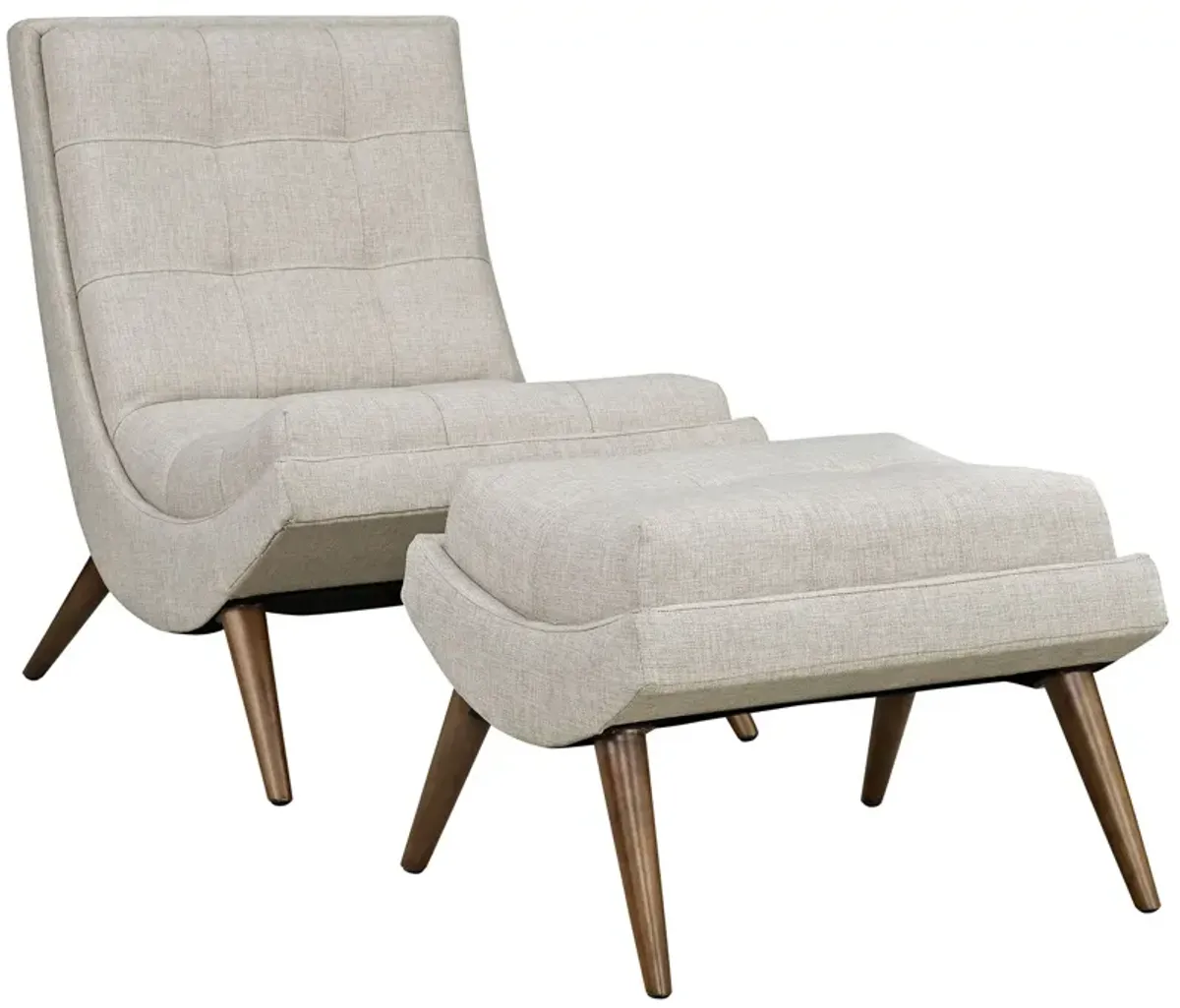 Ramp Upholstered Lounge Chair Set