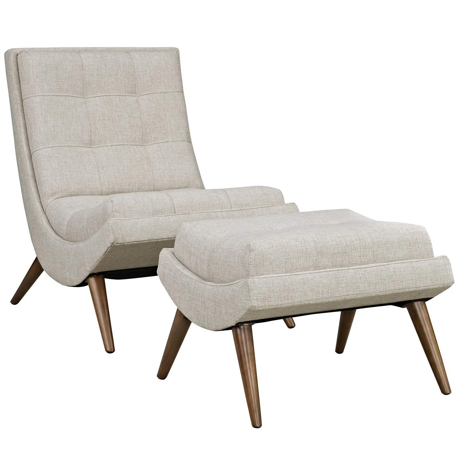 Ramp Upholstered Lounge Chair Set