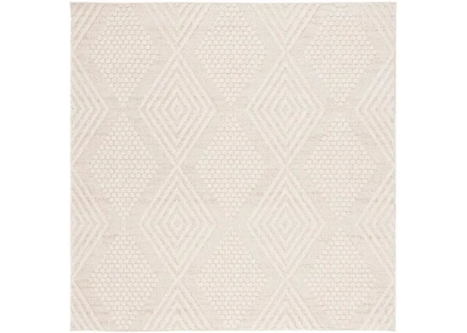 GLOBAL 410 Beige 6'-7' X 6'-7' Square Square Rug