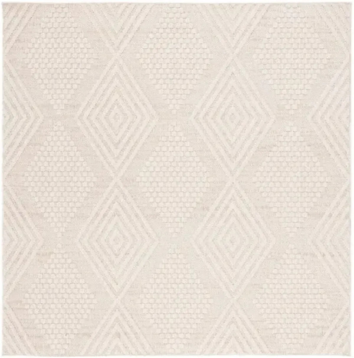 GLOBAL 410 Beige 6'-7' X 6'-7' Square Square Rug