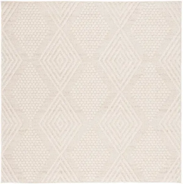GLOBAL 410 Beige 6'-7' X 6'-7' Square Square Rug