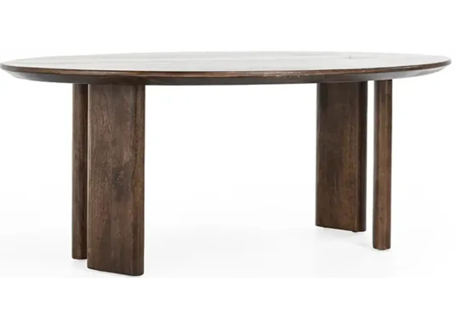 Norwood 78" Mango Wood Dining Table in Brown