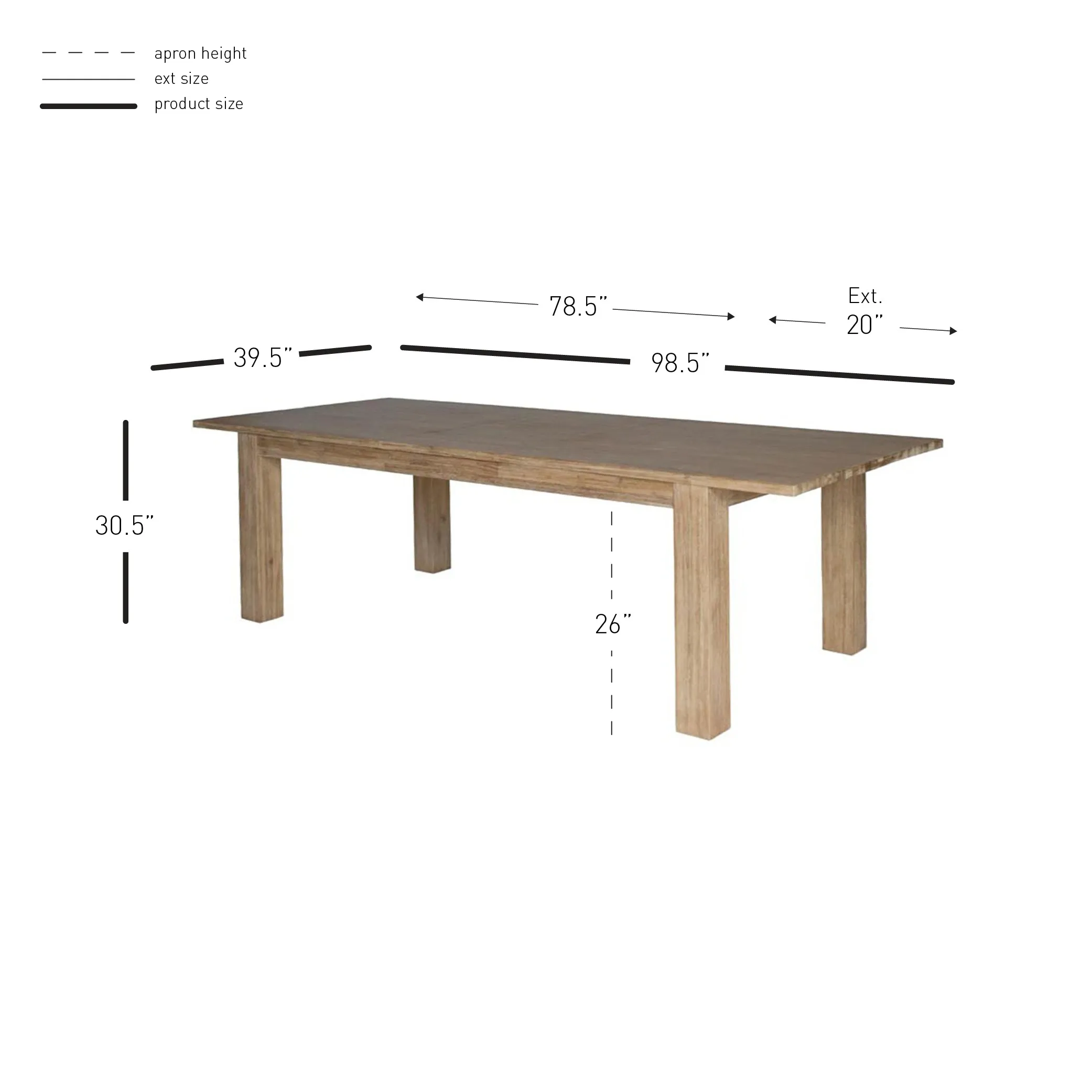 Bedford Butterfly Dining Table