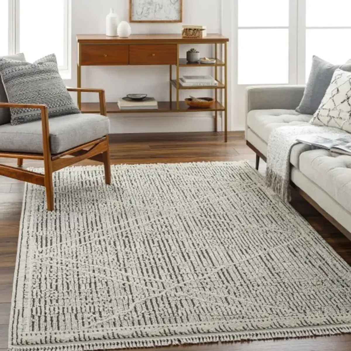 Berlin BLR-2306 5'3" x 7' Machine Woven Rug