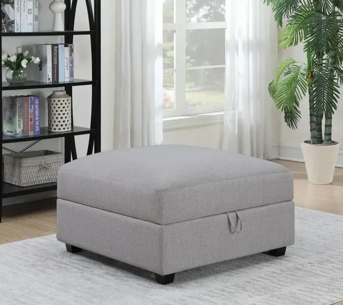 Shaylyn Upholstered Square Storage Ottoman