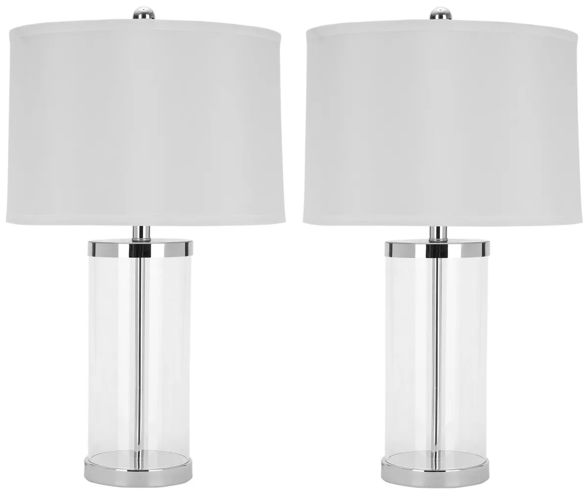 Jeanie Glass Cylinder Lamps - Set of 2