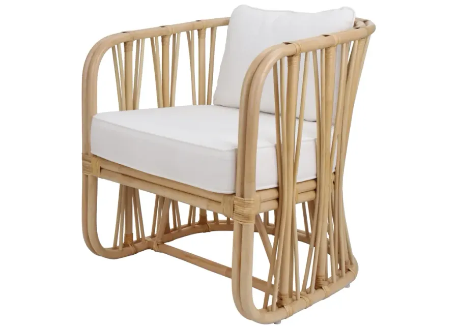 Shanaya Rattan Accent Arm Chair, Natural