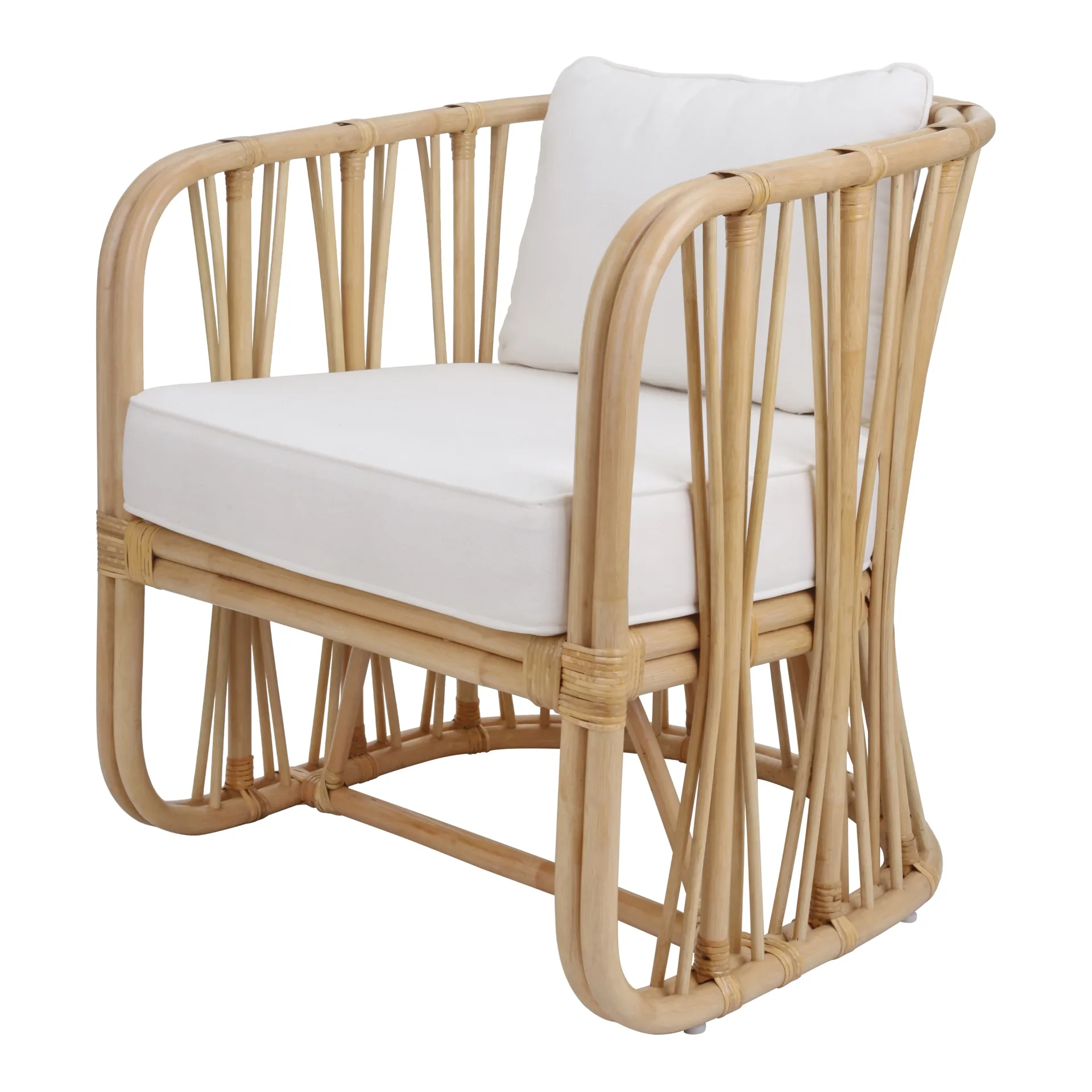 Shanaya Rattan Accent Arm Chair, Natural