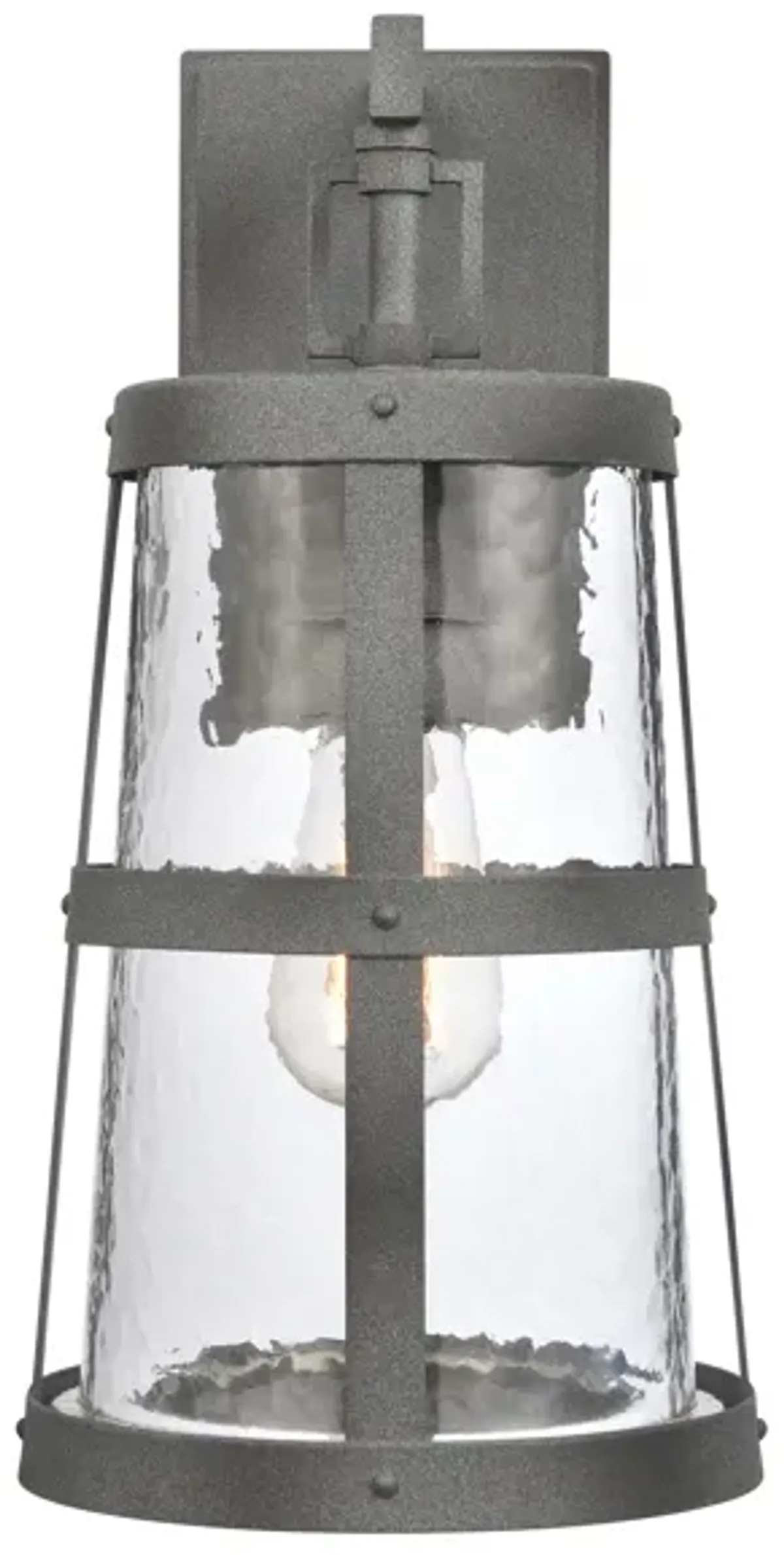 Dakota 14" High 1-Light Outdoor Sconce - Distressed Zinc