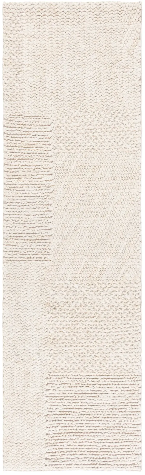 NATURAL FIBER 554 BLEACH  2'-3' x 8' Runner Rug