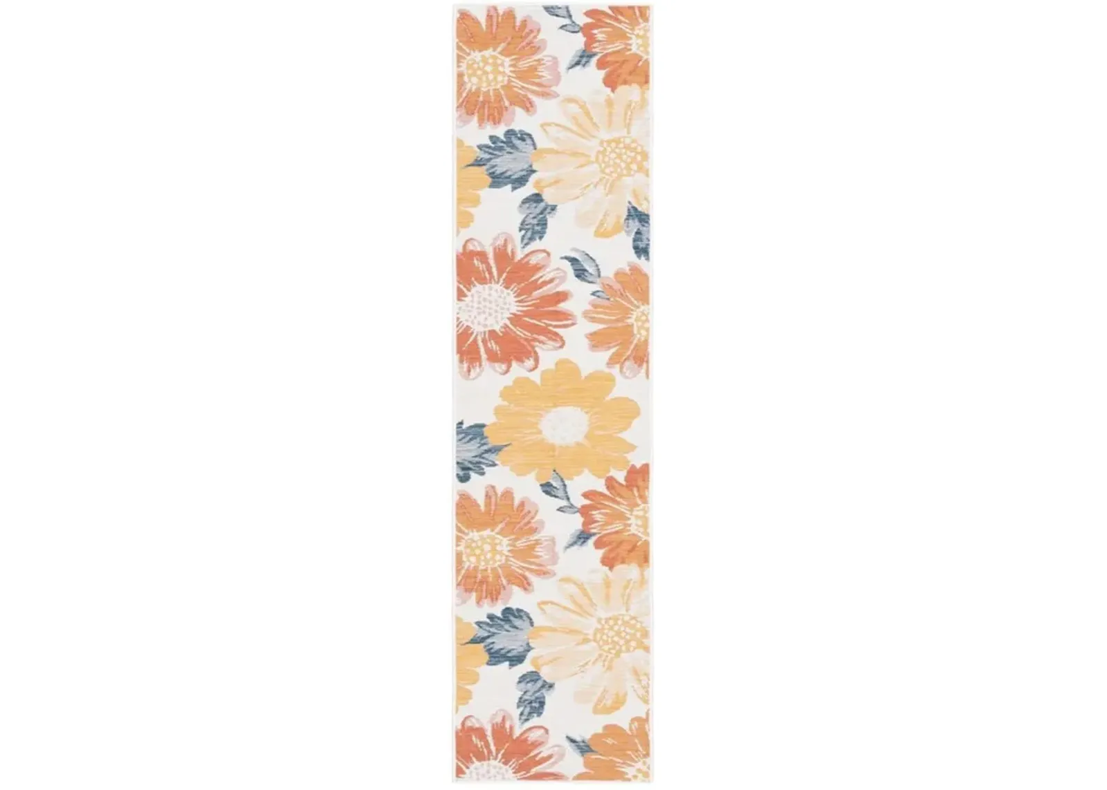 SUNRISE 689 Orange 2' X 8' Runner Rug