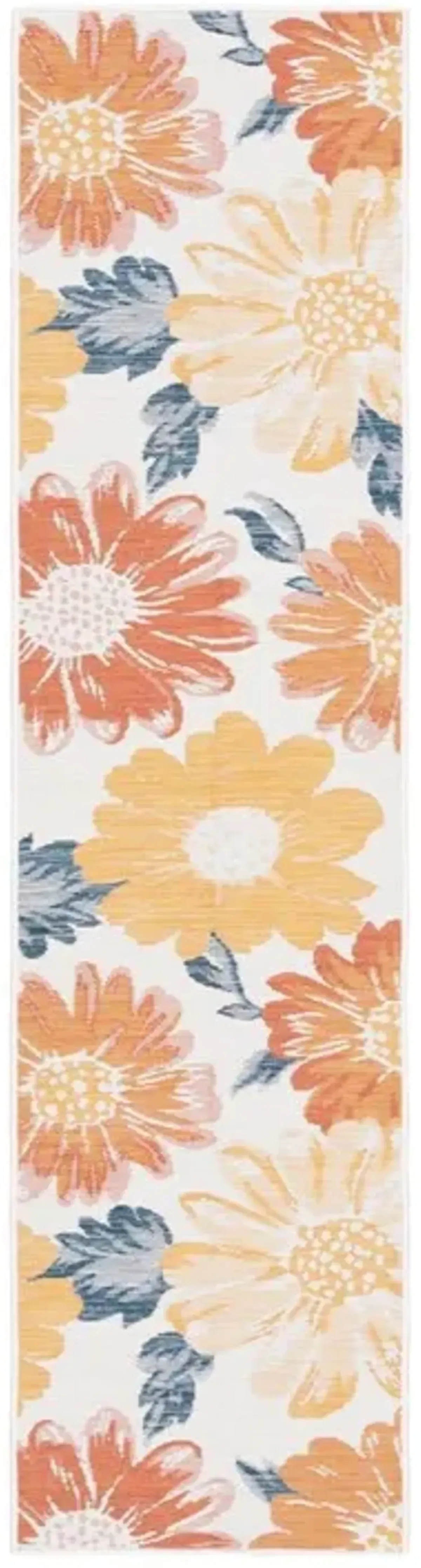 SUNRISE 689 Orange 2' X 8' Runner Rug