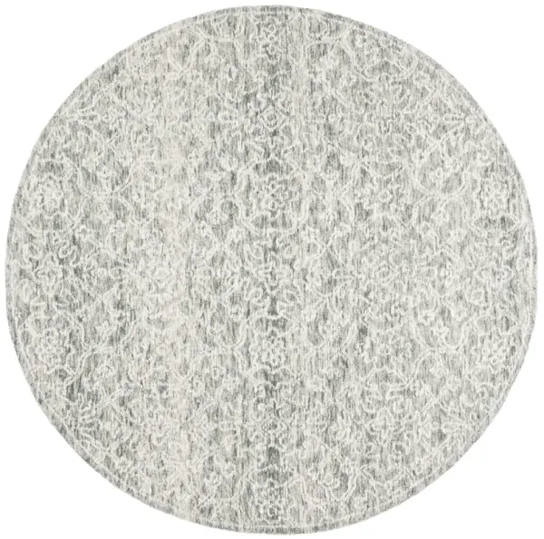 EBONY Hand Tufted 6' x 6' Round area rug