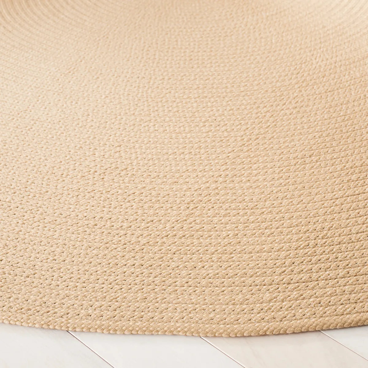 BRAIDED Hand Woven 3' x 3' Round area rug