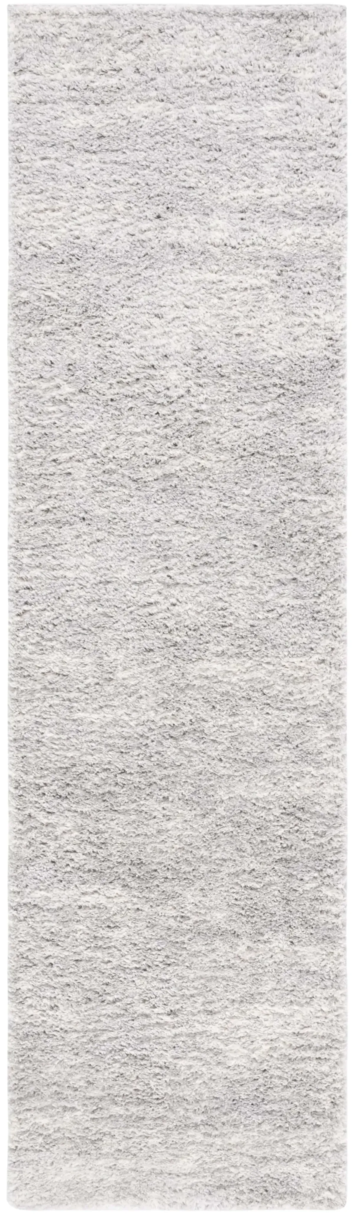 BERBER SHAG 563 GREY  2'-3' x 10' Runner Rug