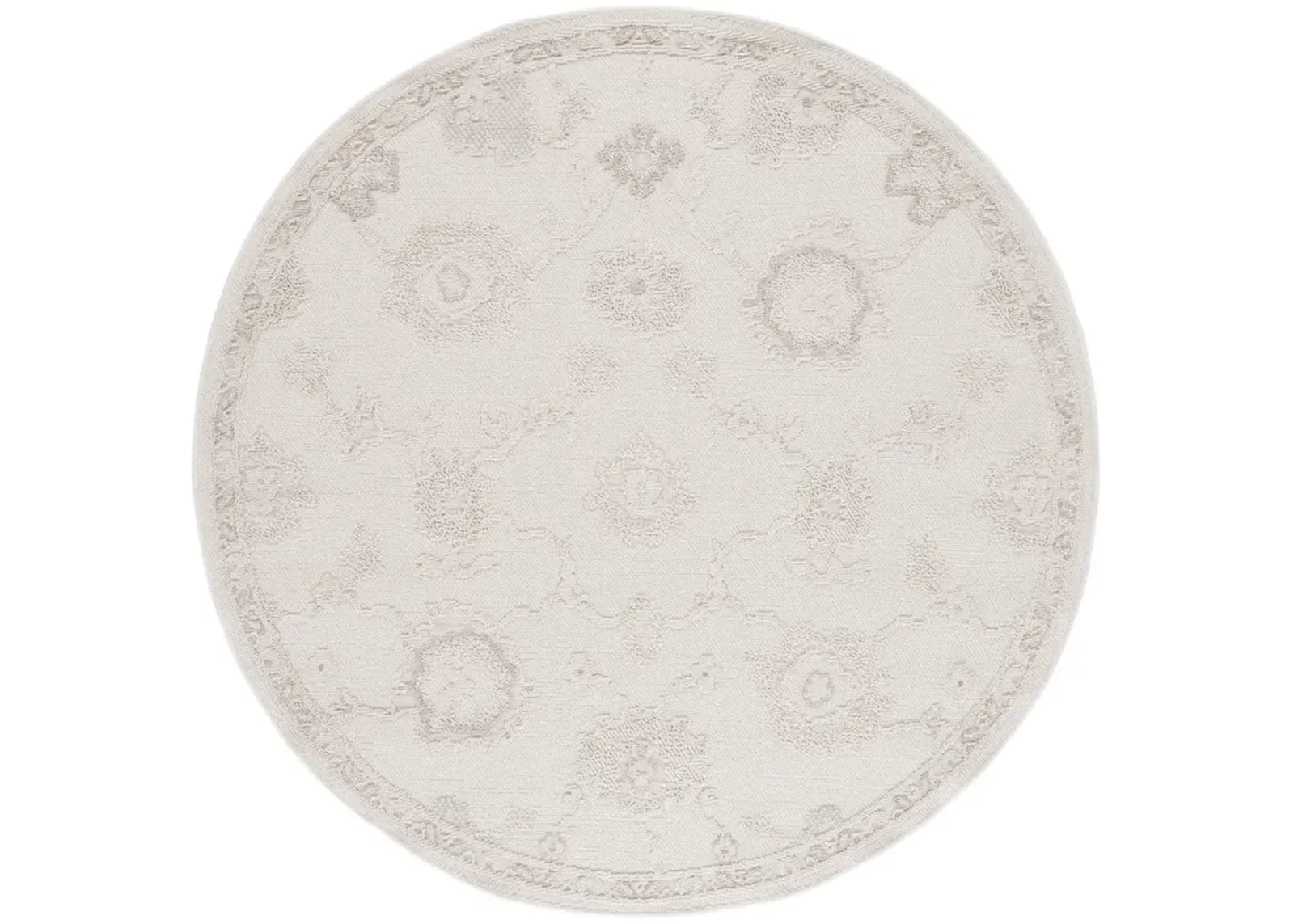 PAROS 118 IVORY 6'-7' x 6'-7' Round Round Rug