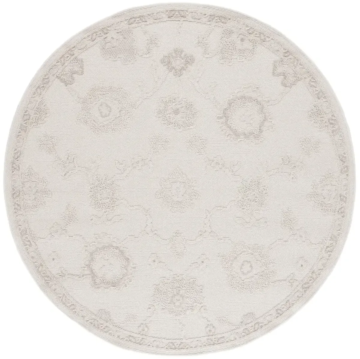 PAROS 118 IVORY 6'-7' x 6'-7' Round Round Rug