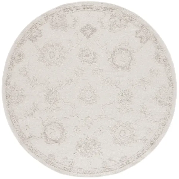 PAROS 118 IVORY 6'-7' x 6'-7' Round Round Rug