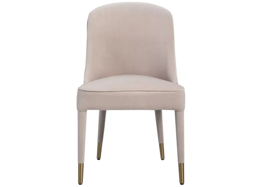 Brie Armless Chair, Champagne Set Of 2