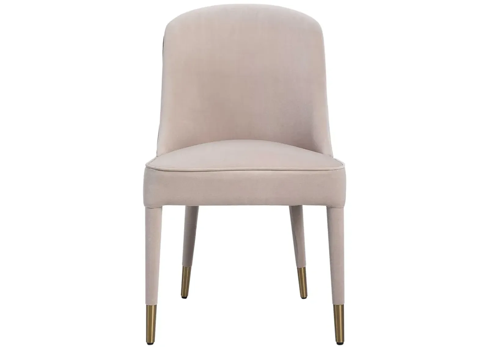 Brie Armless Chair, Champagne Set Of 2