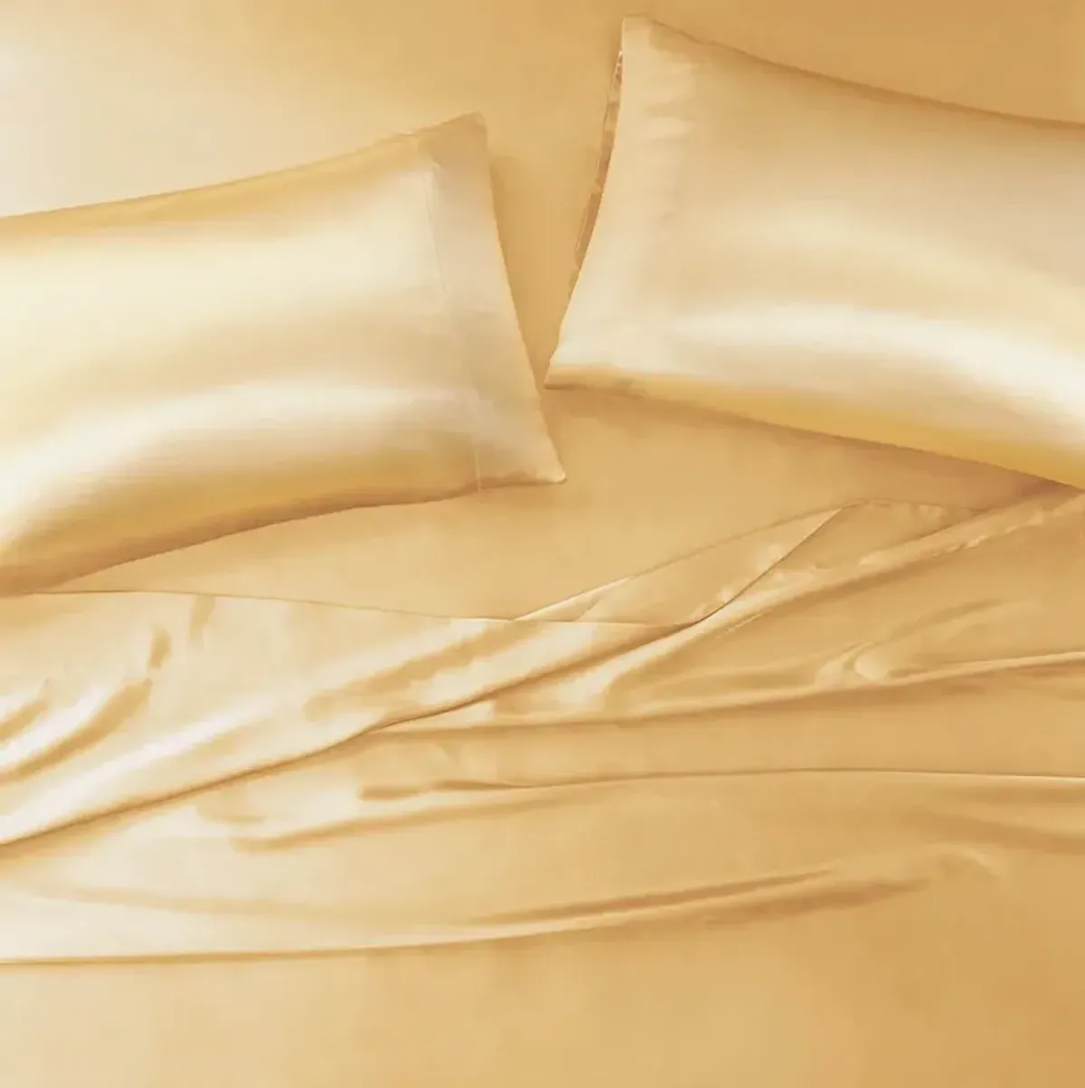 Madison Park Essentials Satin Gold Luxury 6 PC Sheet Set