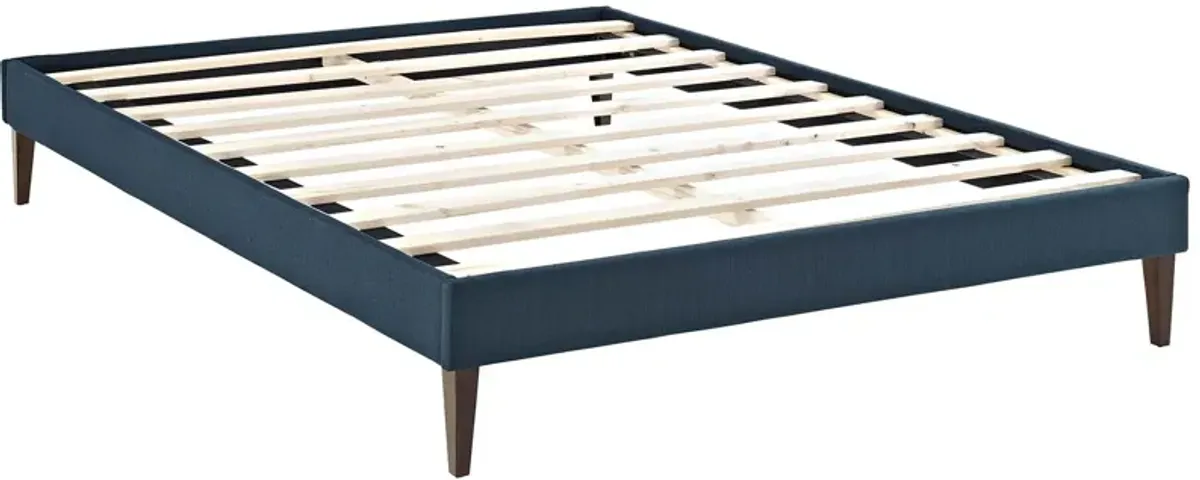 Tessie King Fabric Bed Frame with Squared Tapered Legs