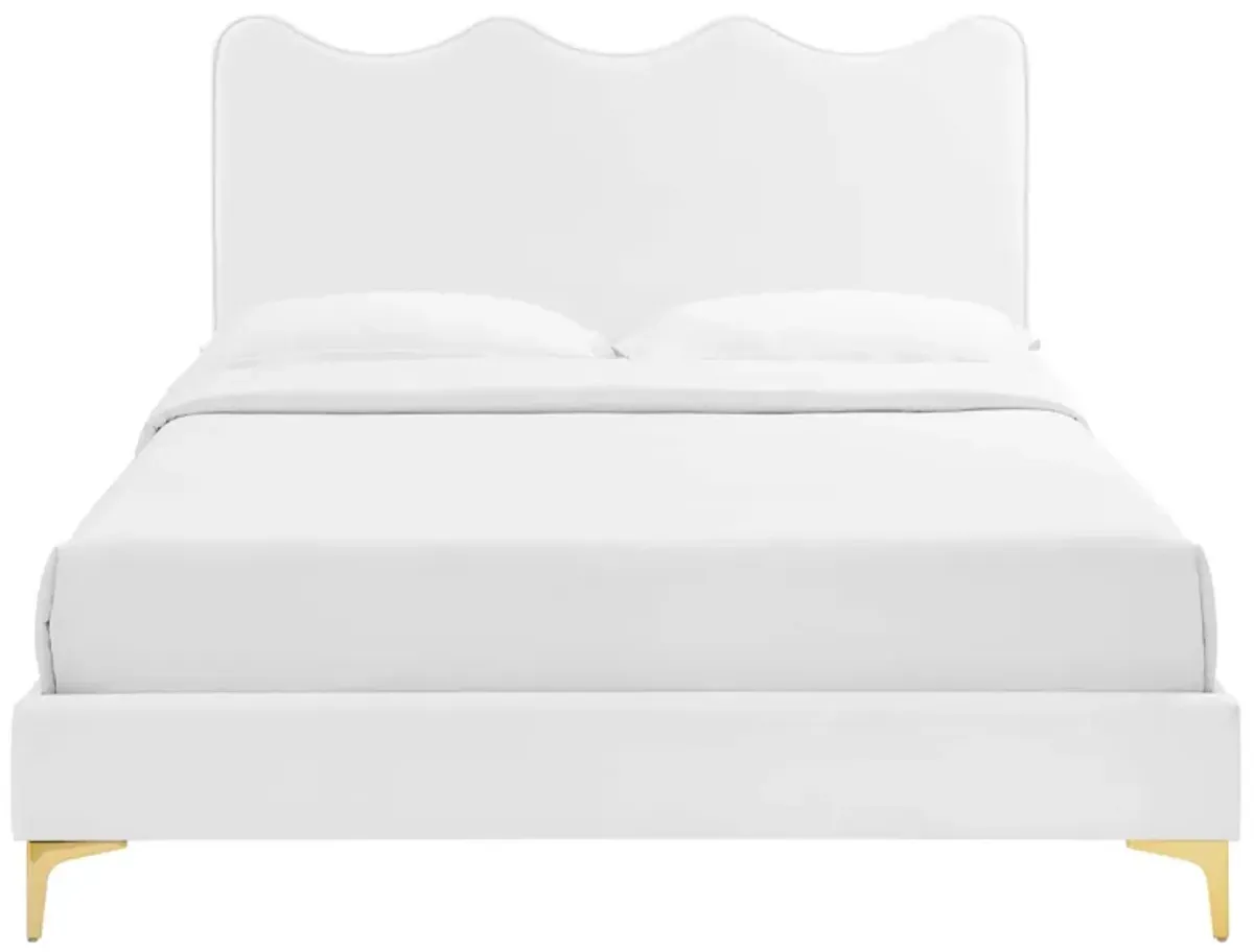 Current Performance Velvet Twin Platform Bed