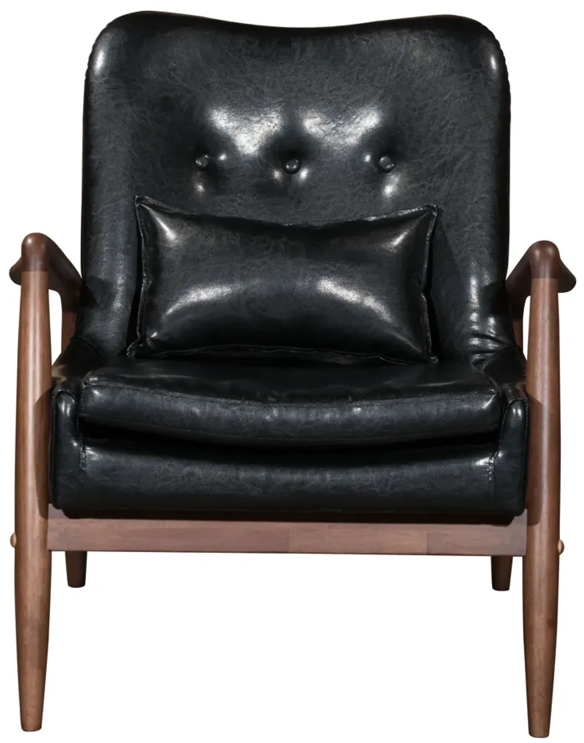 Bully Lounge Chair & Ottoman Black