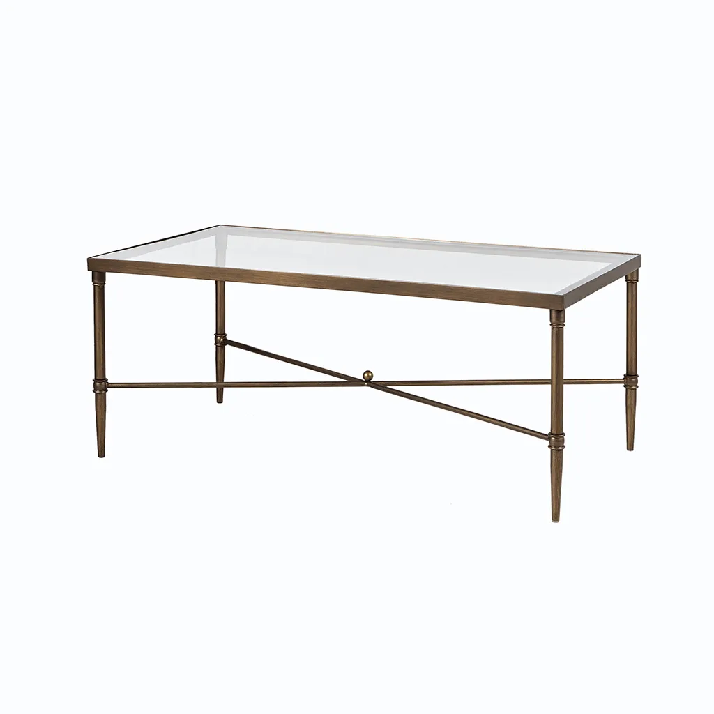 Madison Park Signature Porter Bronze Rectangle Coffee Table