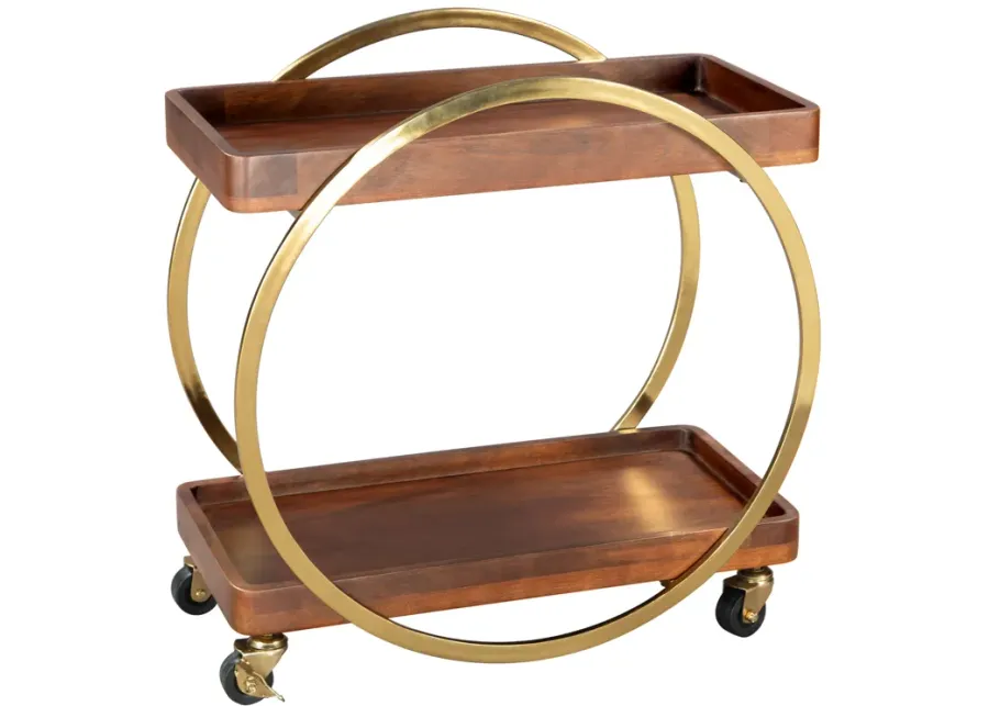 Arenas Bar Cart Brown