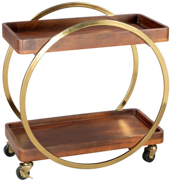 Arenas Bar Cart Brown