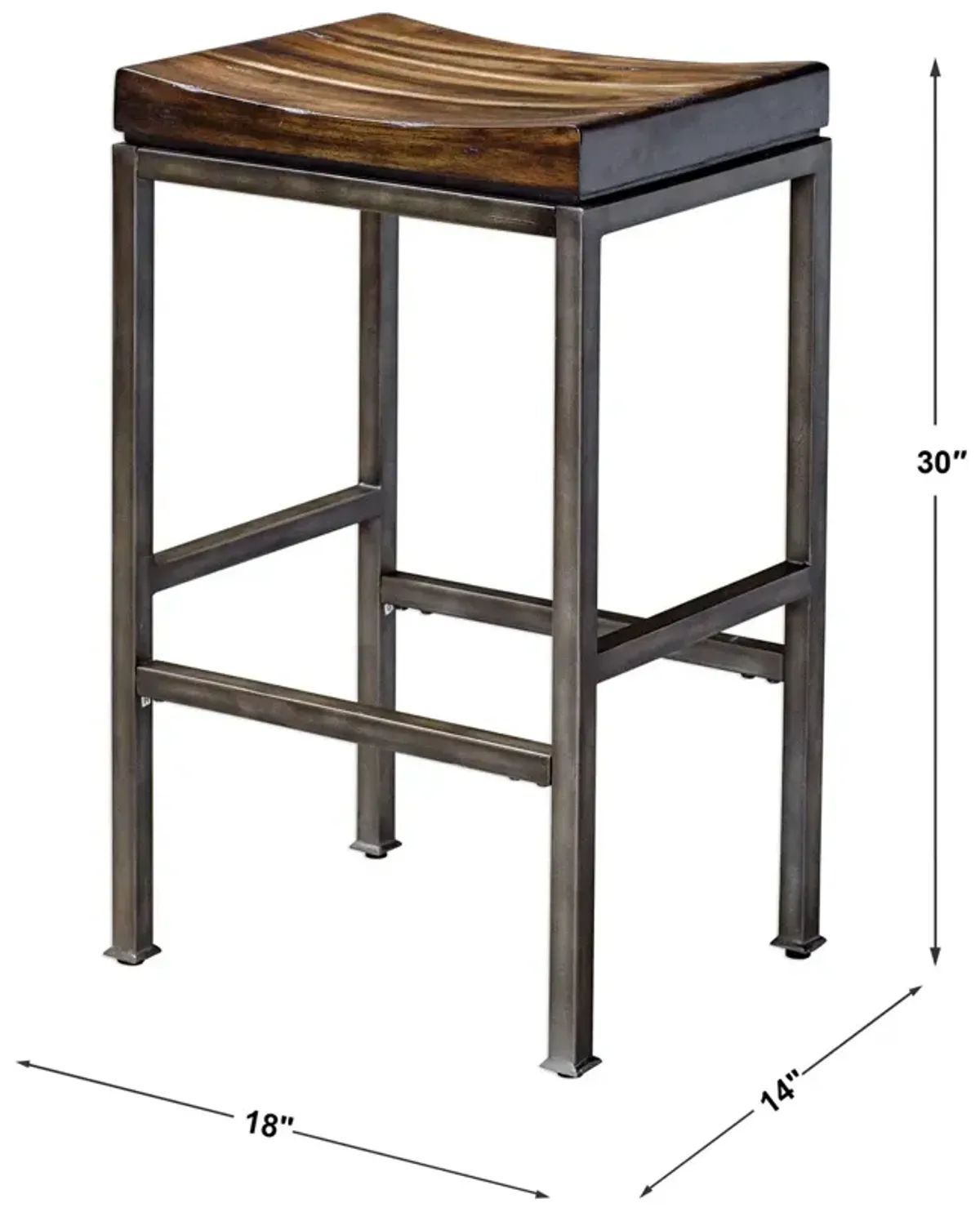 Beck Industrial Bar Stool