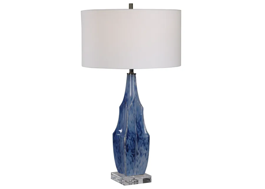 Everard Blue Table Lamp