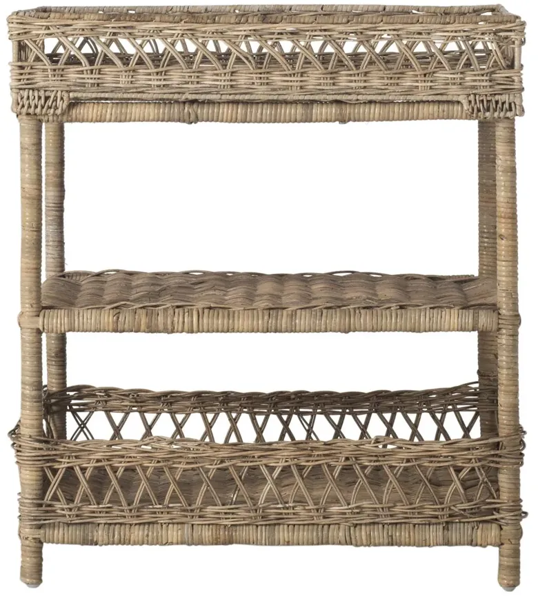 AJANI WICKER 3 TIER ACCENT TABLE 