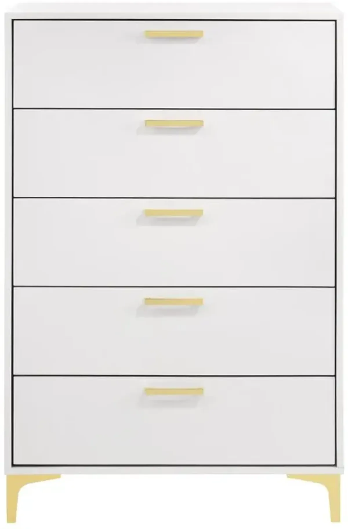 Kendall 5-drawer Chest White