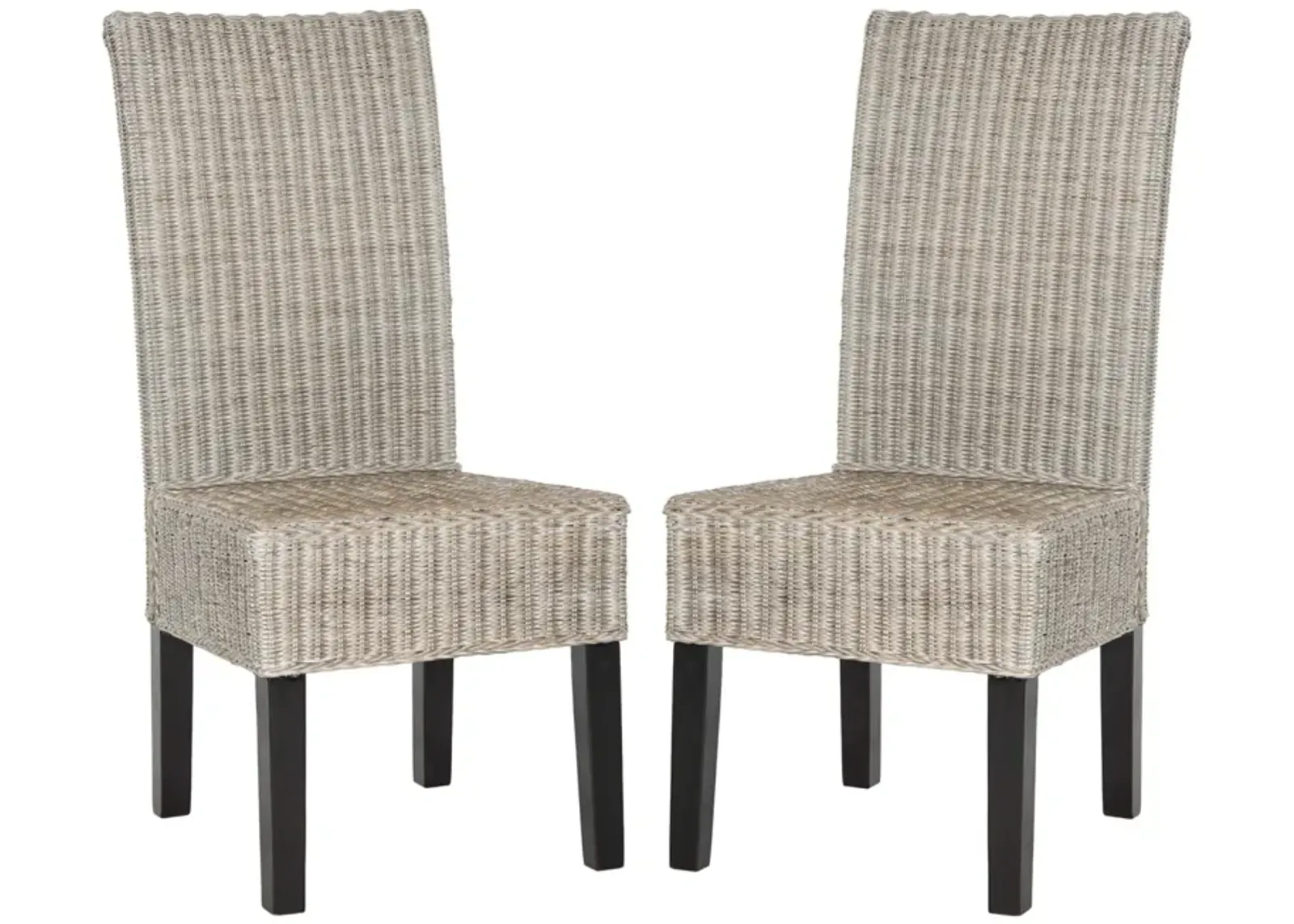 ARJUN 18''H WICKER DINING CHAIR - Set of 2