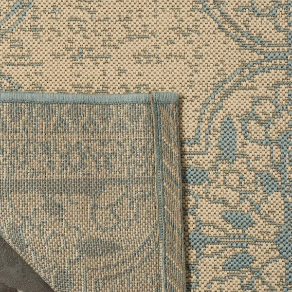 LINDEN 174 Collection LND174K-9 Aqua / Cream 9' X 12'