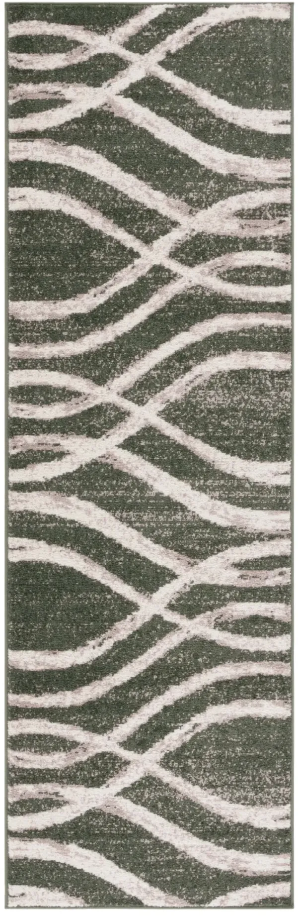 ADORINDACK 125 DARK GREEN  2'-6' x 8' Runner Rug