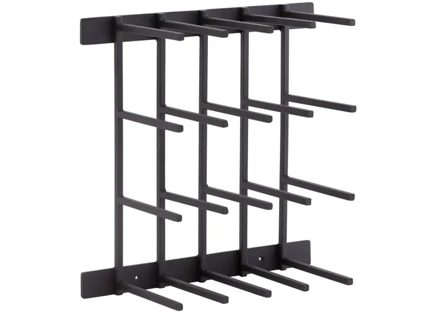 Iron Wine Rack with Joni Finish