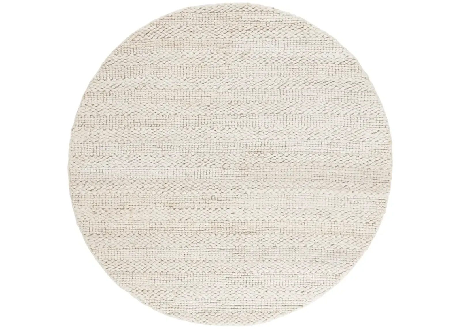 NATURAL FIBER 477 BLEACH 6' x 6' Round Round Rug