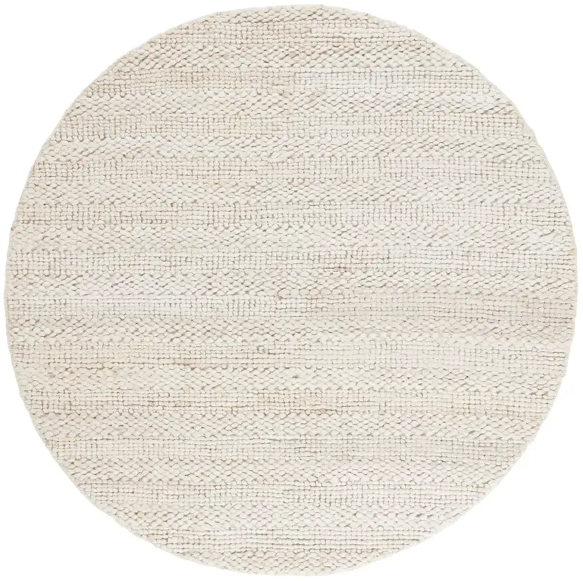 NATURAL FIBER 477 BLEACH 6' x 6' Round Round Rug