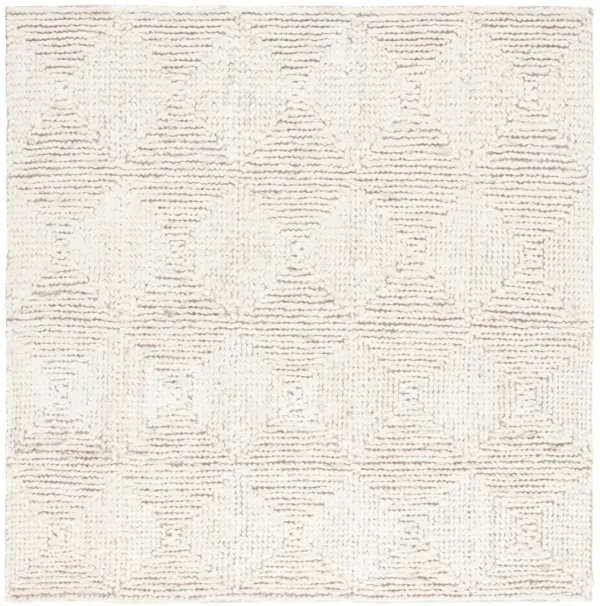 NATURAL FIBER 517 BLEACH  6' x 6' Square Square Rug