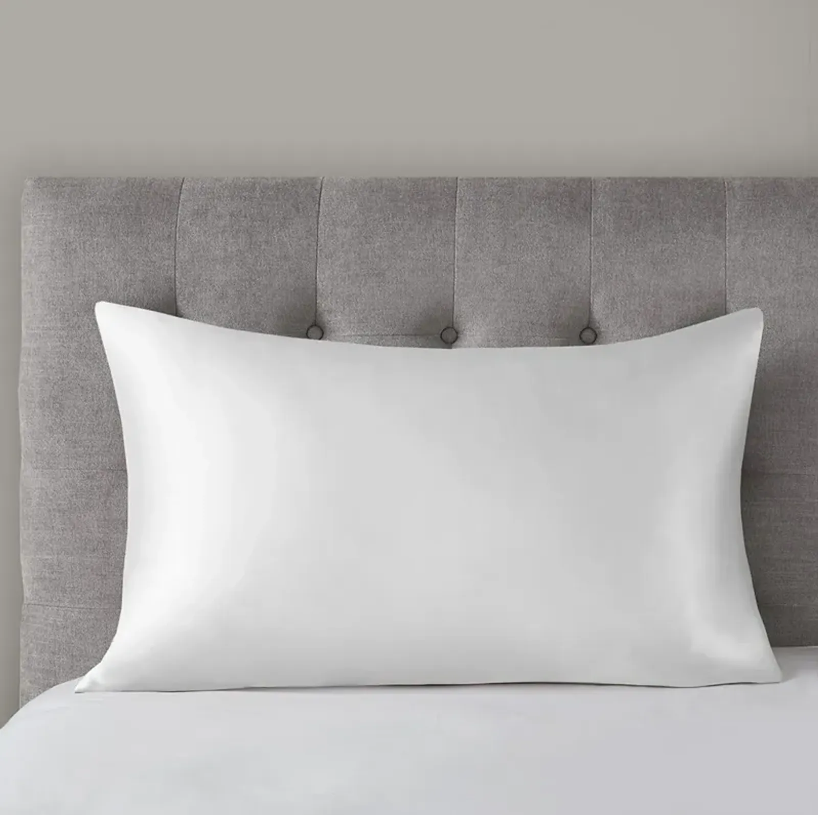 Madison Park Silk White 100% Mulberry Single Pillowcase