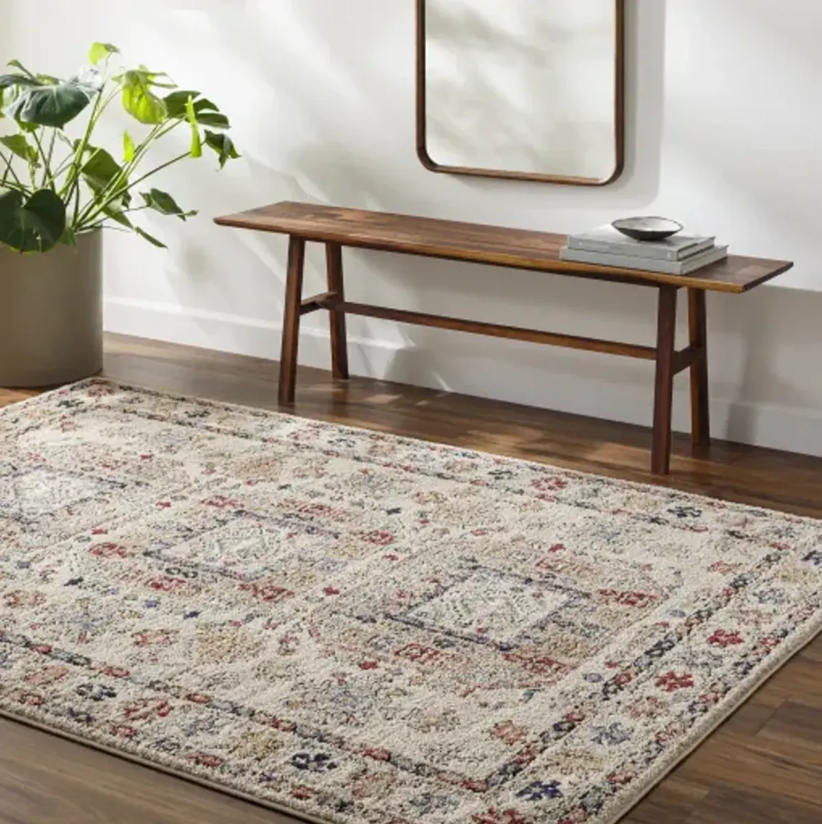 Liebe LBE-2305 5'3" x 7' Machine Woven Rug