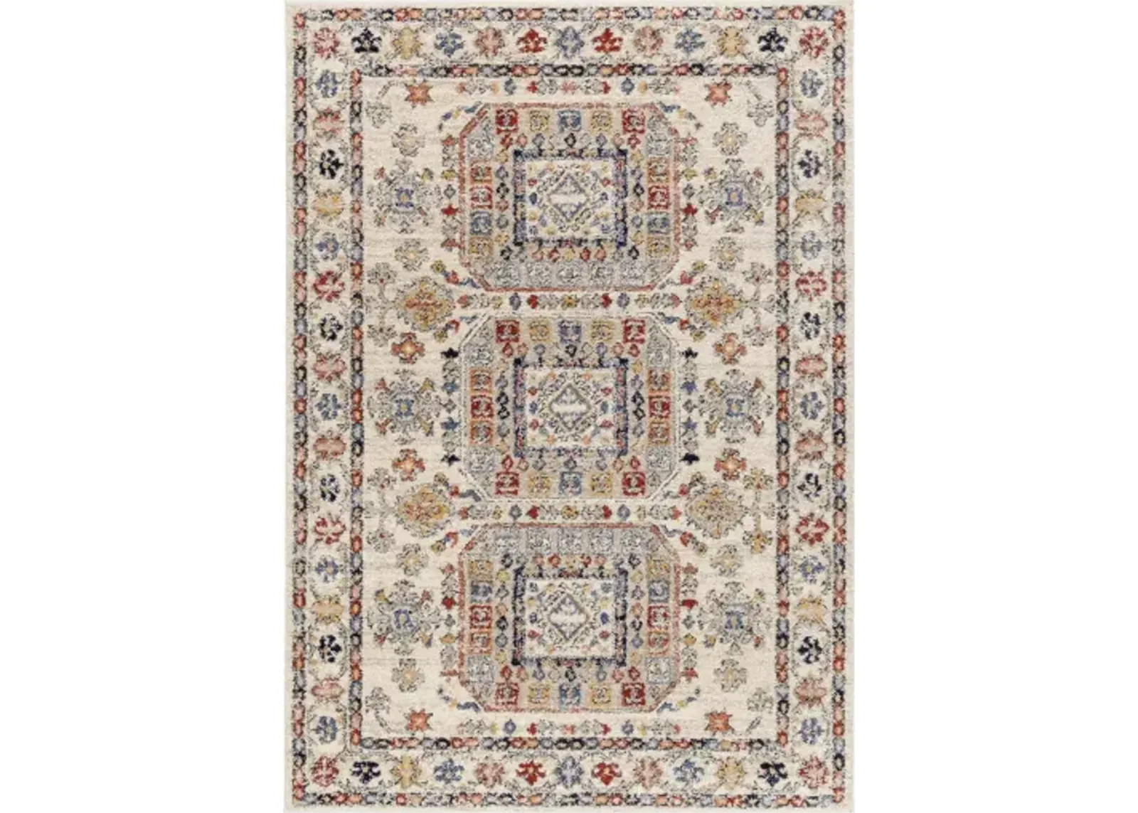 Liebe LBE-2305 5'3" x 7' Machine Woven Rug