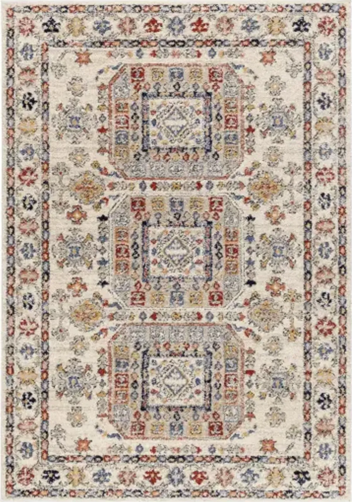 Liebe LBE-2305 5'3" x 7' Machine Woven Rug