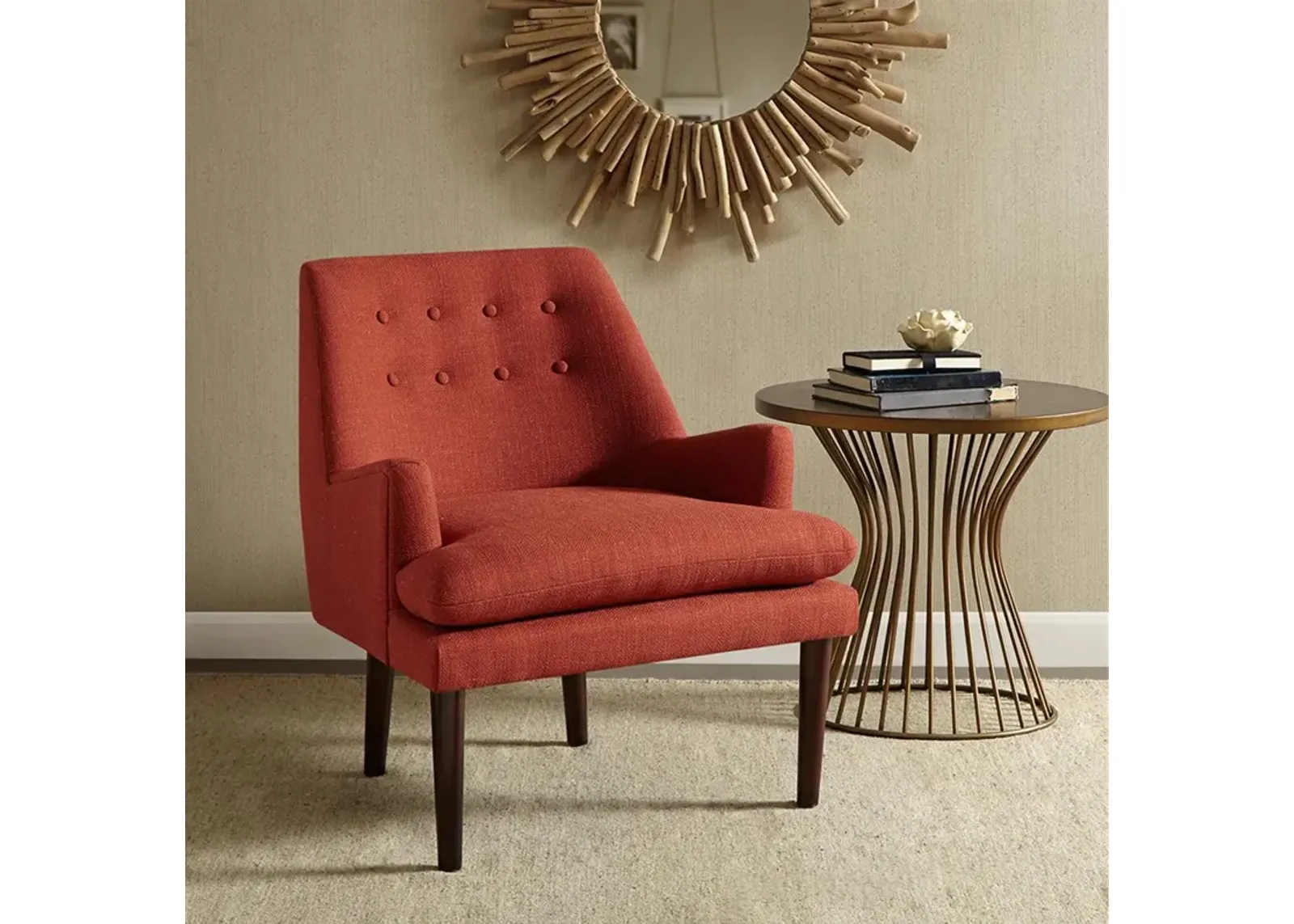 Taylor Spice Mid-Century Accent Chair