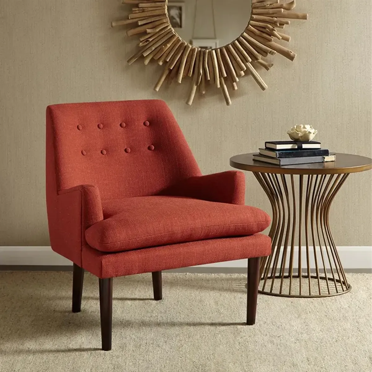 Taylor Spice Mid-Century Accent Chair